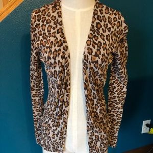 Leopard print Old Navy cardigan